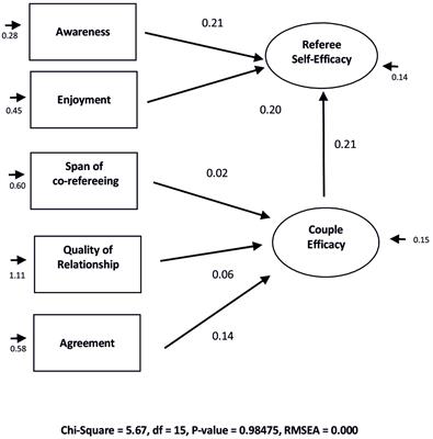 A structural Model of Self-efficacy in Handball Referees